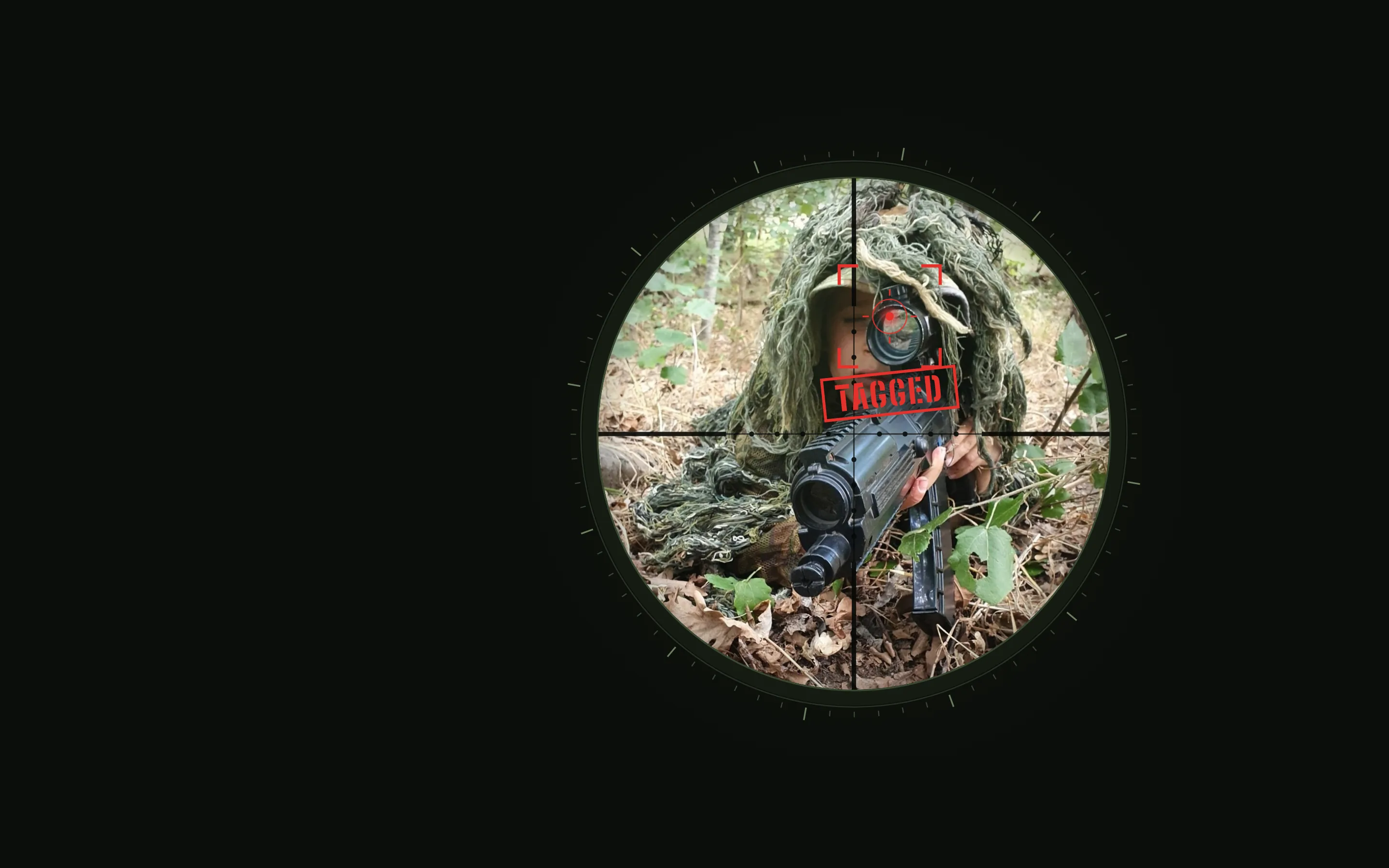 Through the scope: Guns weigh 1 kg or less and reach 200 metres.